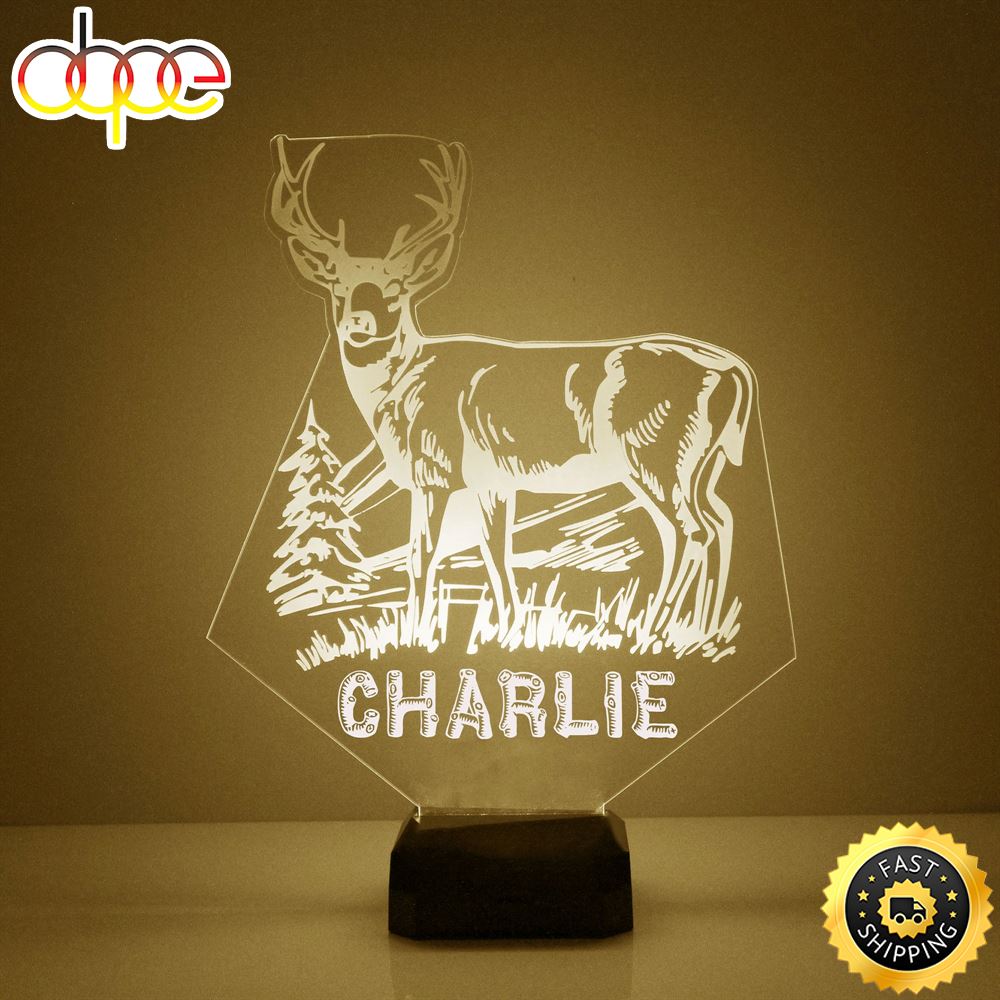 Deer Night Light Personalized Free Led Night Lamp