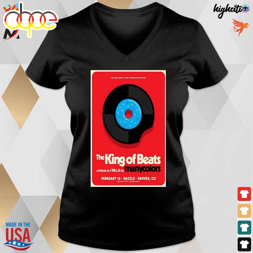 Denver Co Dazzle February 10 2024 The King Of Beats Tour Poster T Shirt