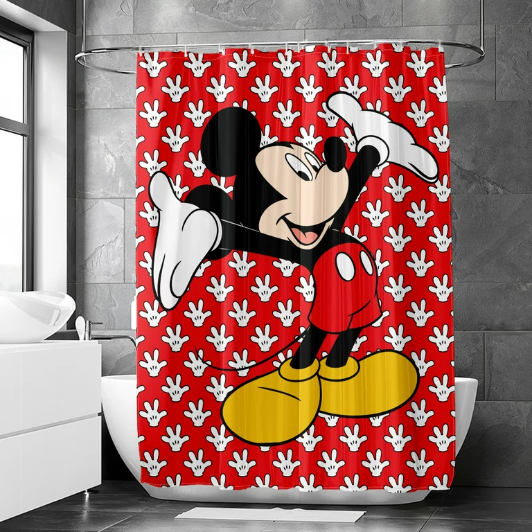 Disney Mickey And Minnie Mickey Mouse Nature Shower Curtain