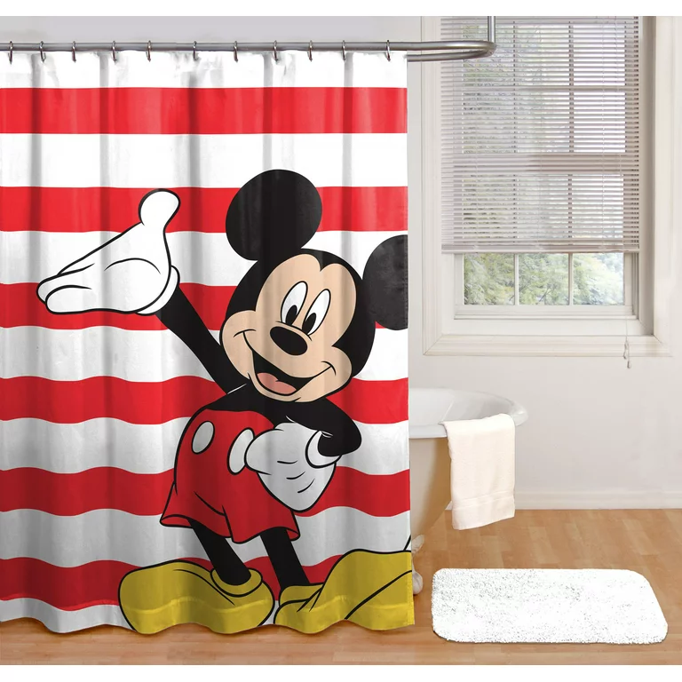 Disney Mickey Mouse Fabric Shower Curtain