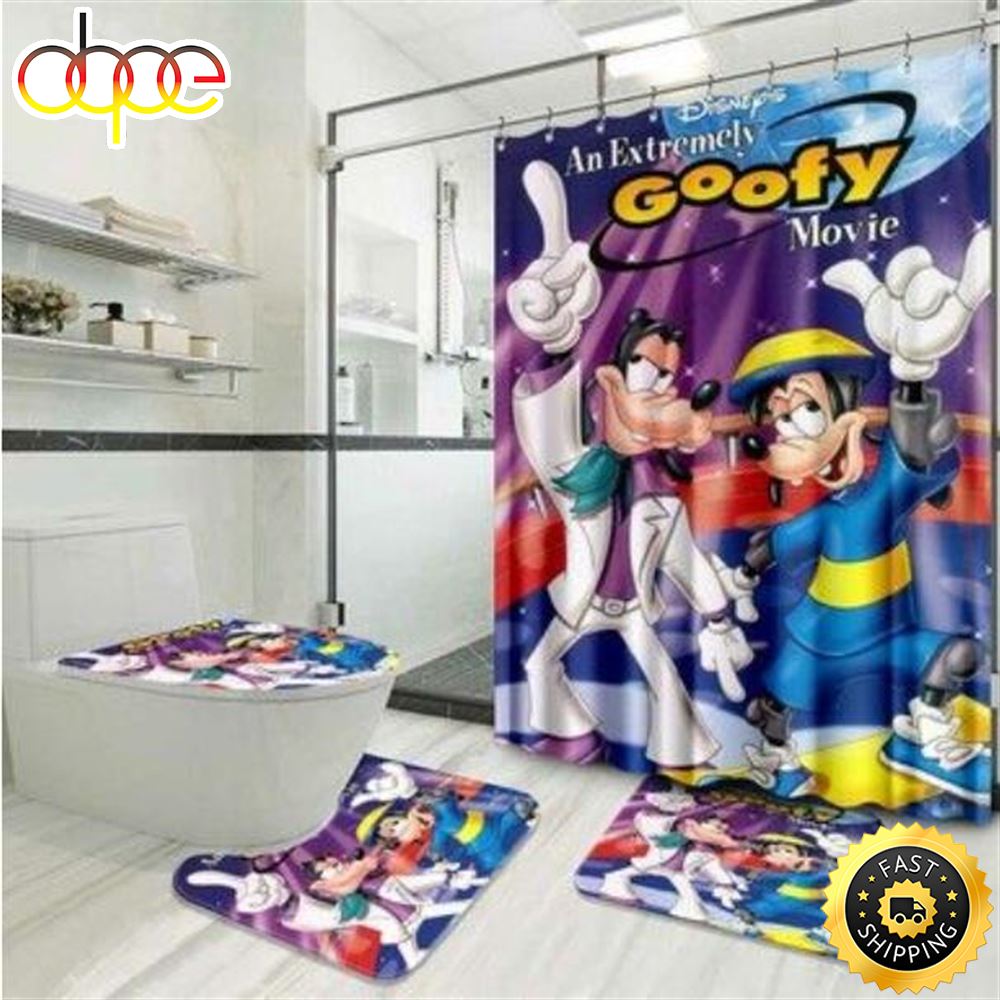Disney Movies An Extremely Goofy Movie 2000 Shower Curtain Sets Bathroom Sets
