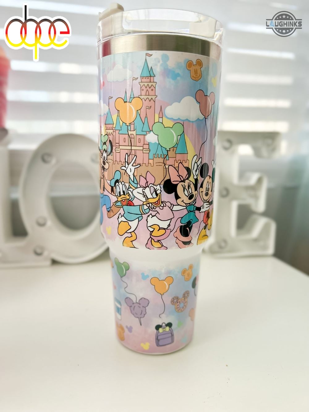 Disneyland Tumbler Magical Kingdom Disney World Park 40oz Traveler Cup Mickey And Minnie Mouse Stainless Steel Stanley Tumbler Dupe