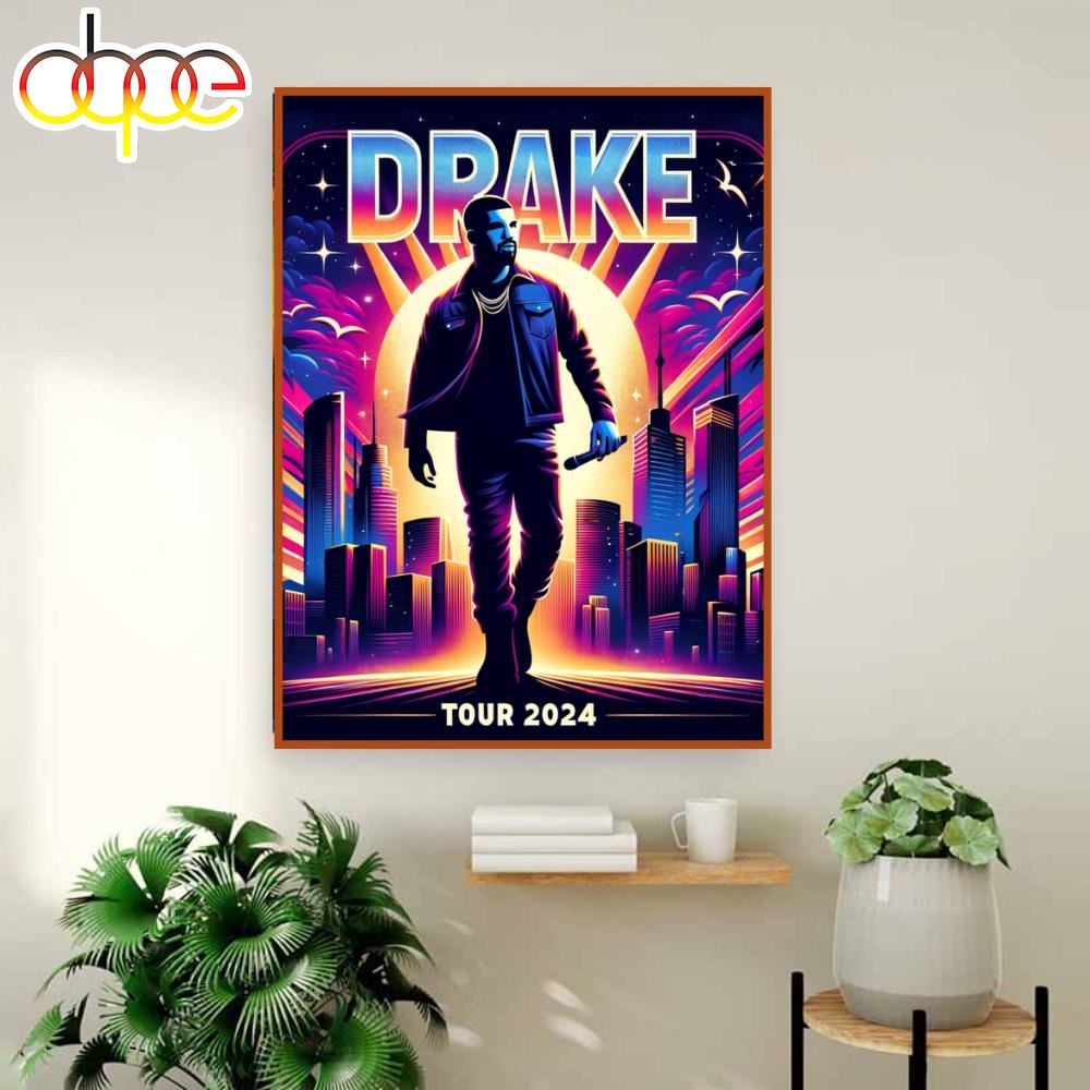 Drake White 2024 The Bridge Tour Poster Canvas