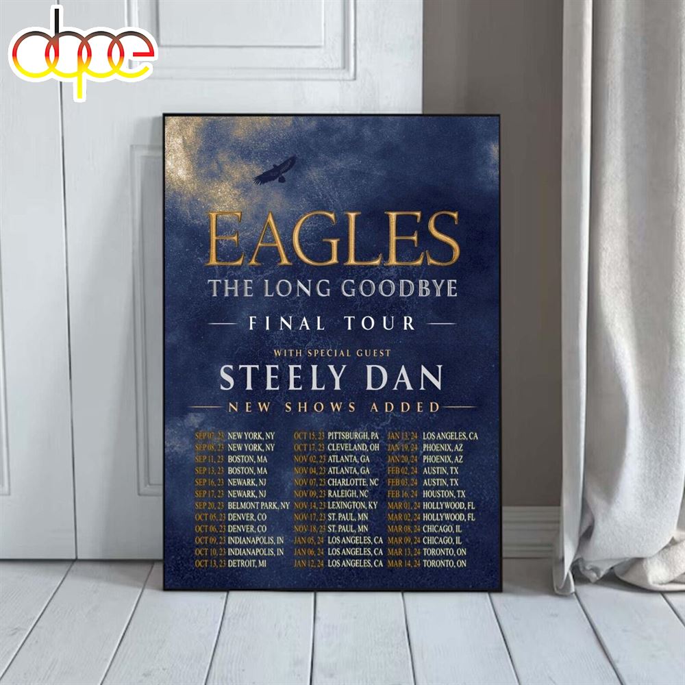 Eagles The Long Goodbye 2023 2024 Tour Canvas Poster