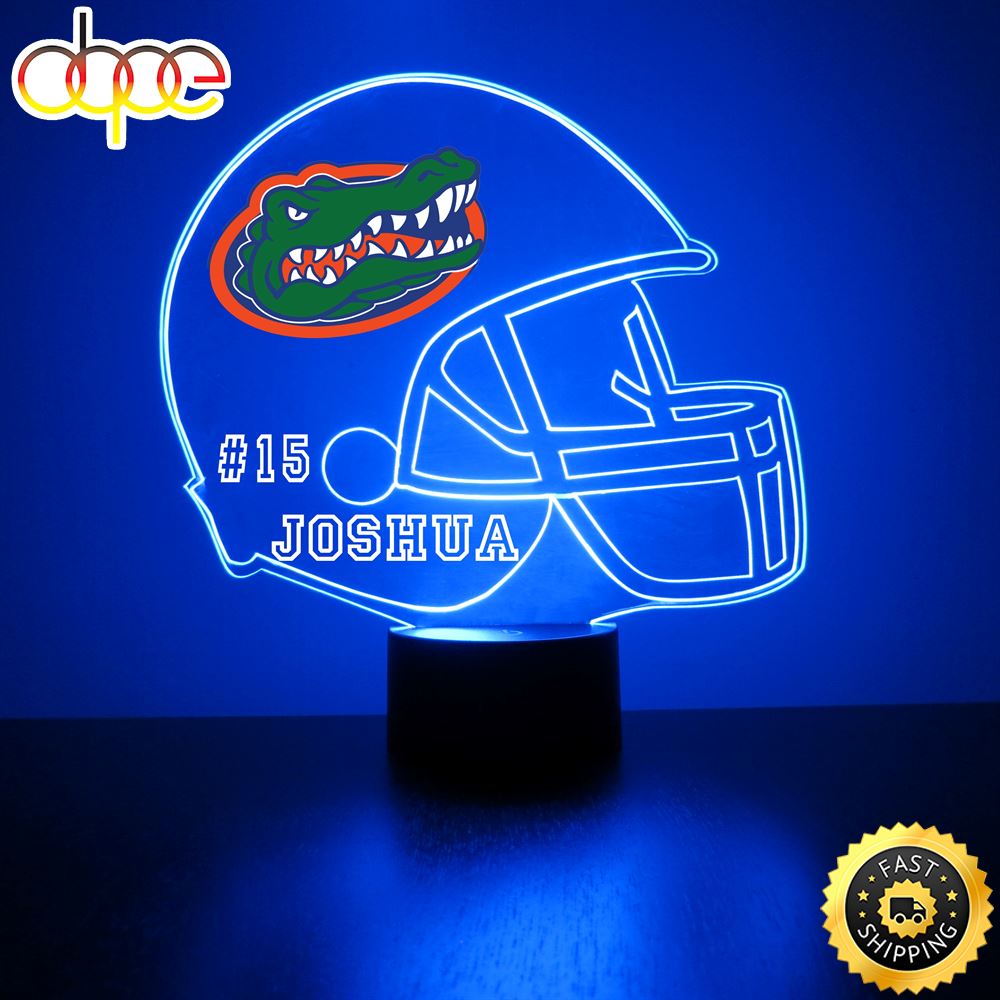 Florida Gators Football Helmet Led Sports Fan Lamp