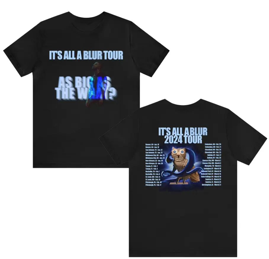 Graphic Drake J Cole Big As The What Tour 2024 T Shirt Size For Fans