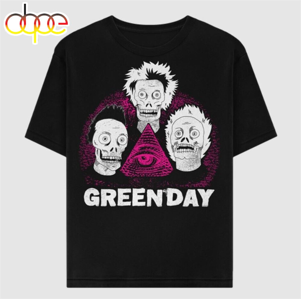 Green Day Band Tour 2024 Zombie Pyramid New TEE Unisex Black T Shirt