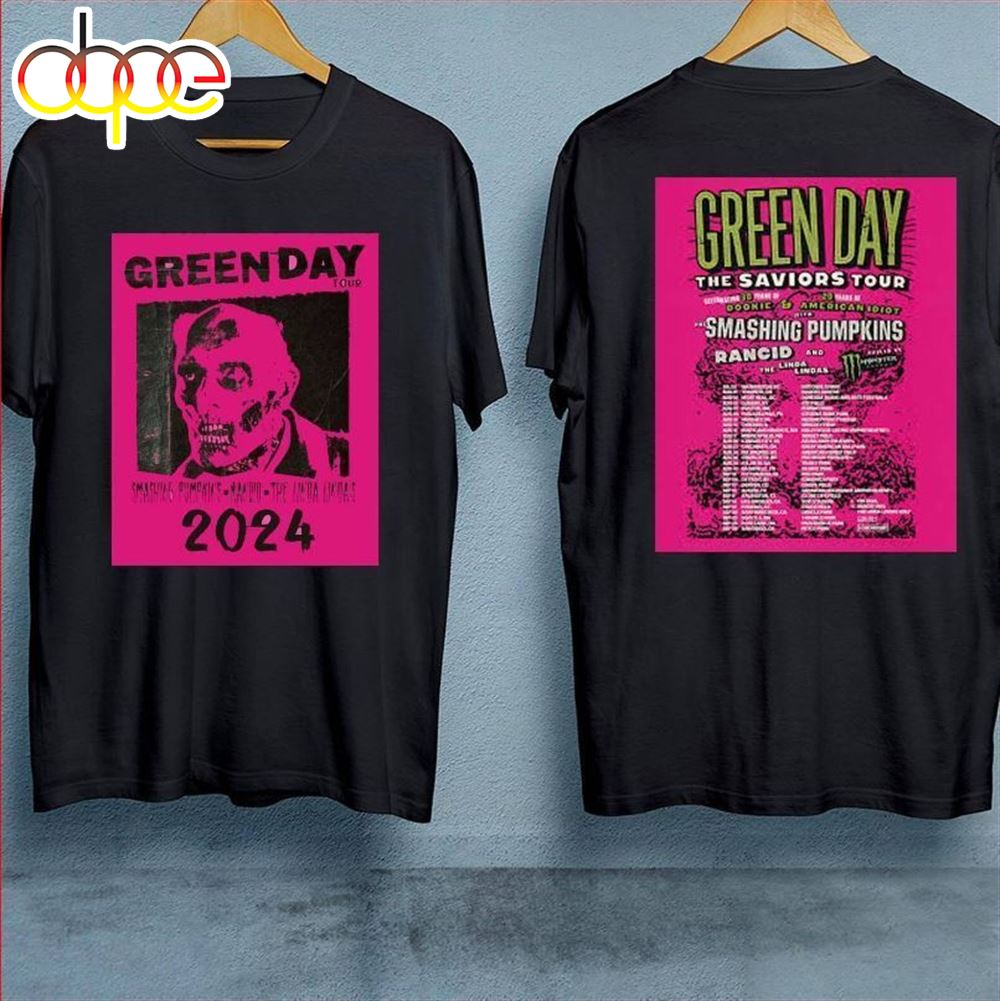 Green Day The Saviors 2024 Tour T Shirt Gift For Fans