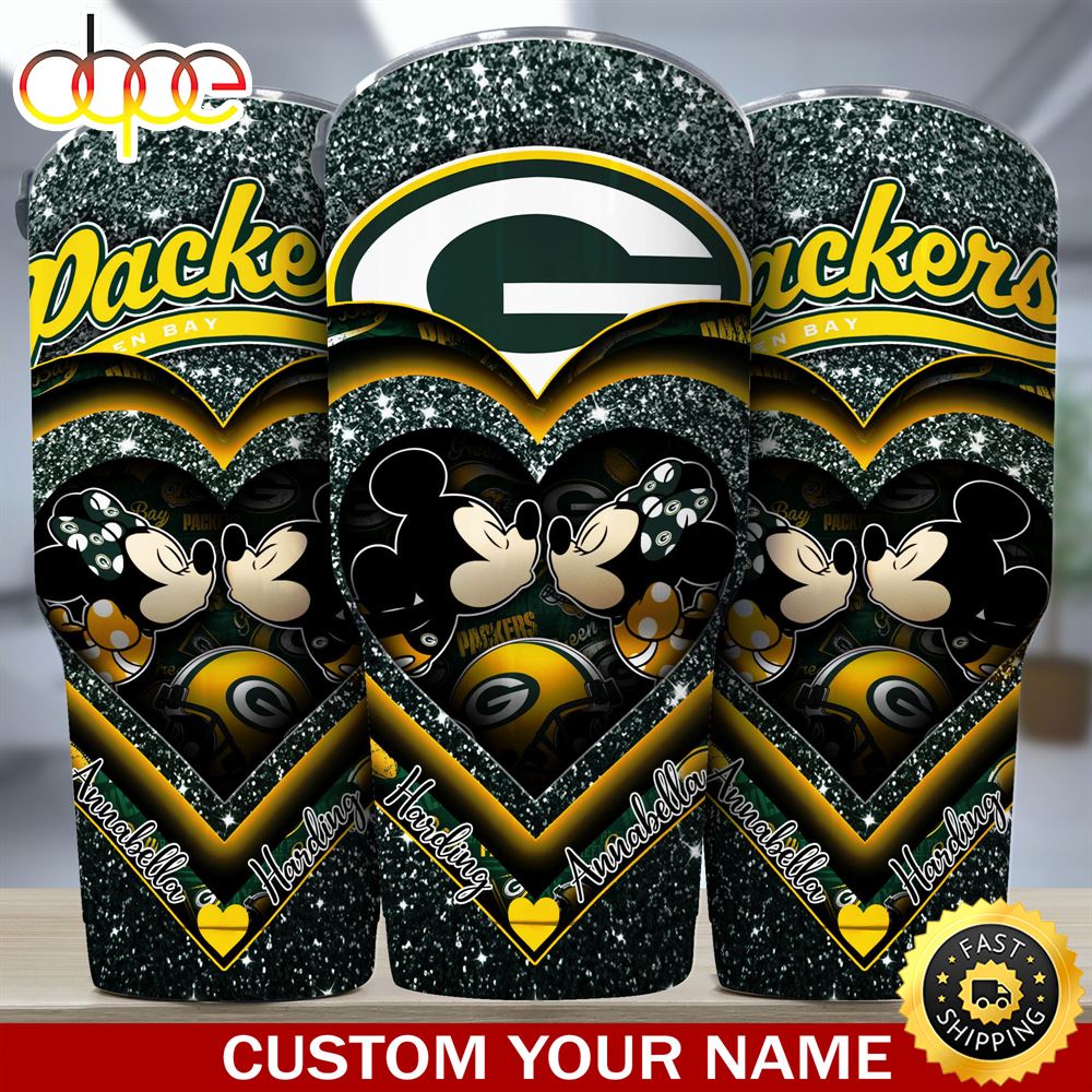Green Bay Packers NFL Custom Tumbler For Couples This