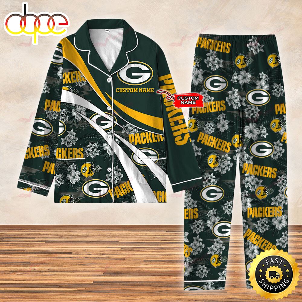 Green Bay Packers NFL 3D Personalized Pajamas Set For Kids &amp Adult