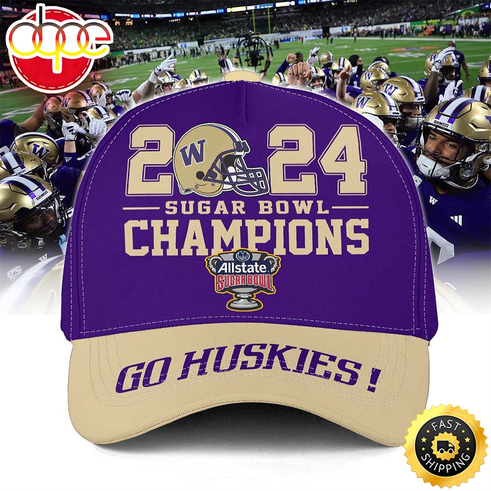Huskies 2024 Sugar Bowl Champions Hat Cap