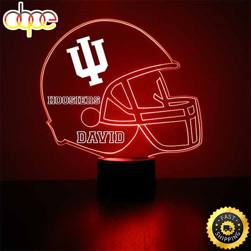 Indiana University Helmet Led Light Sports Fan Lamp