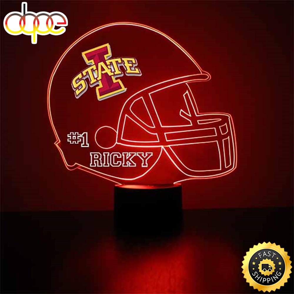 Iowa State University Helmet Led Light Sports Fan Lamp