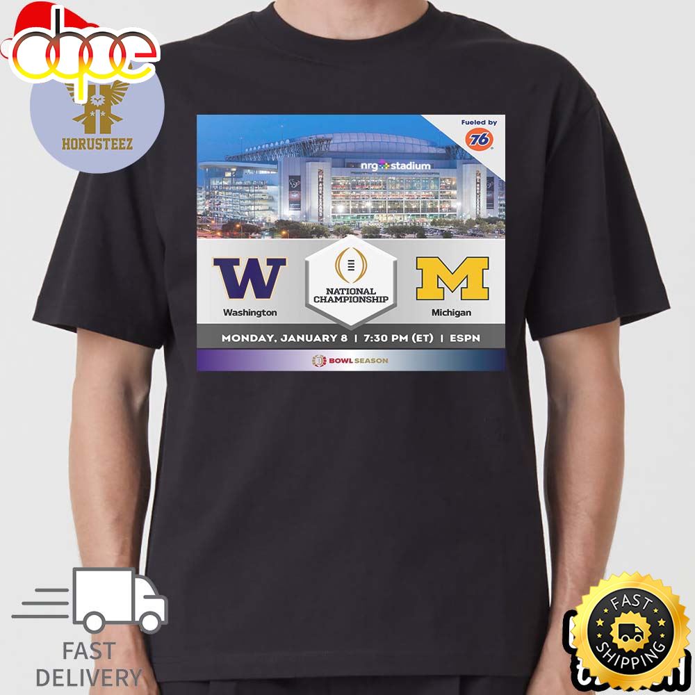 It Is Official Washington Football Will Face Michigan Football In The College Football Bowl Playoff National Championship On 8 January 2024 Classic T Shirt L7oob7.jpg
