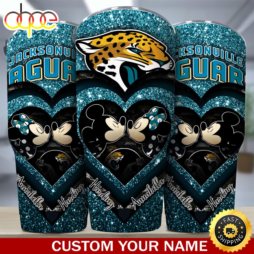 Jacksonville Jaguars NFL Custom Tumbler For Couples This