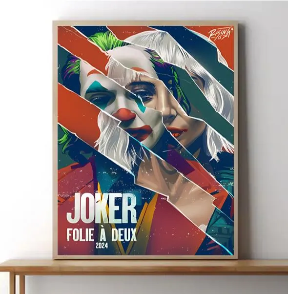 Joker Folie A Deux Joaquin Phoenix Lady Gaga Home Decor Poster