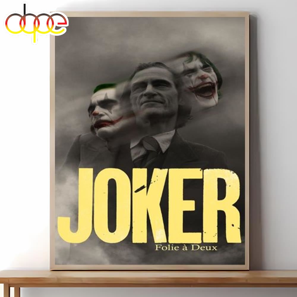 Joker Folie A Deux Movie Poster Wall Art Canvas