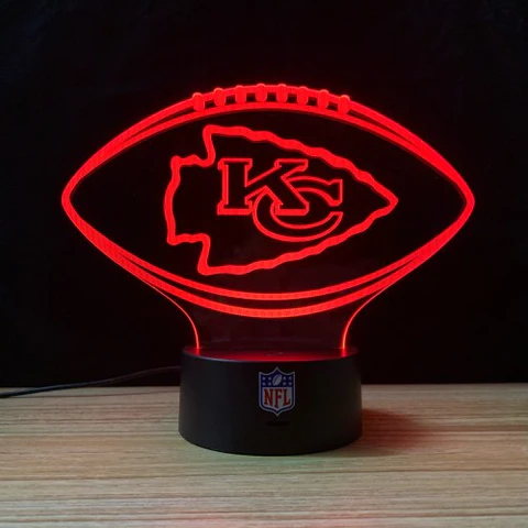Kansas City Chiefs Nfl Light Lamp 3d 1