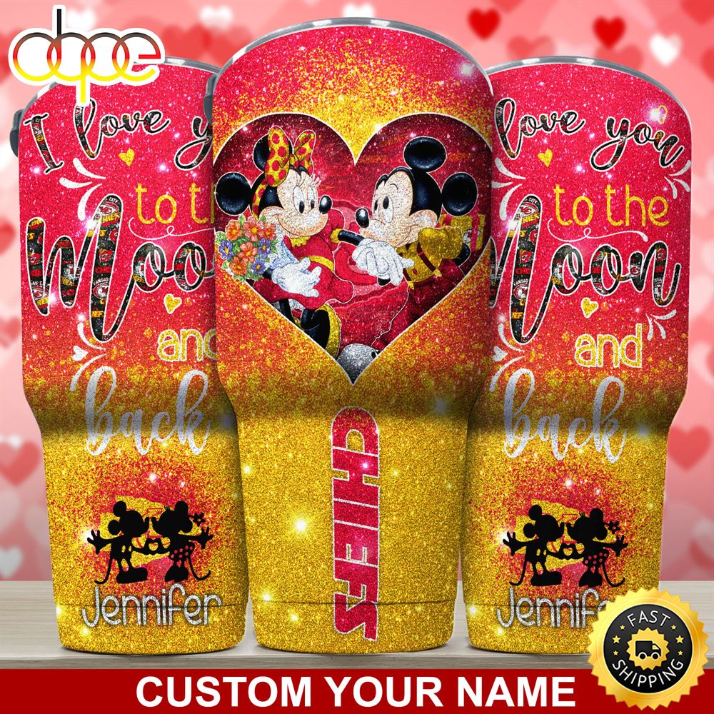Kansas City Chiefs NFL Custom Tumbler Love You To The Moon And Back For This Vlpagb.jpg