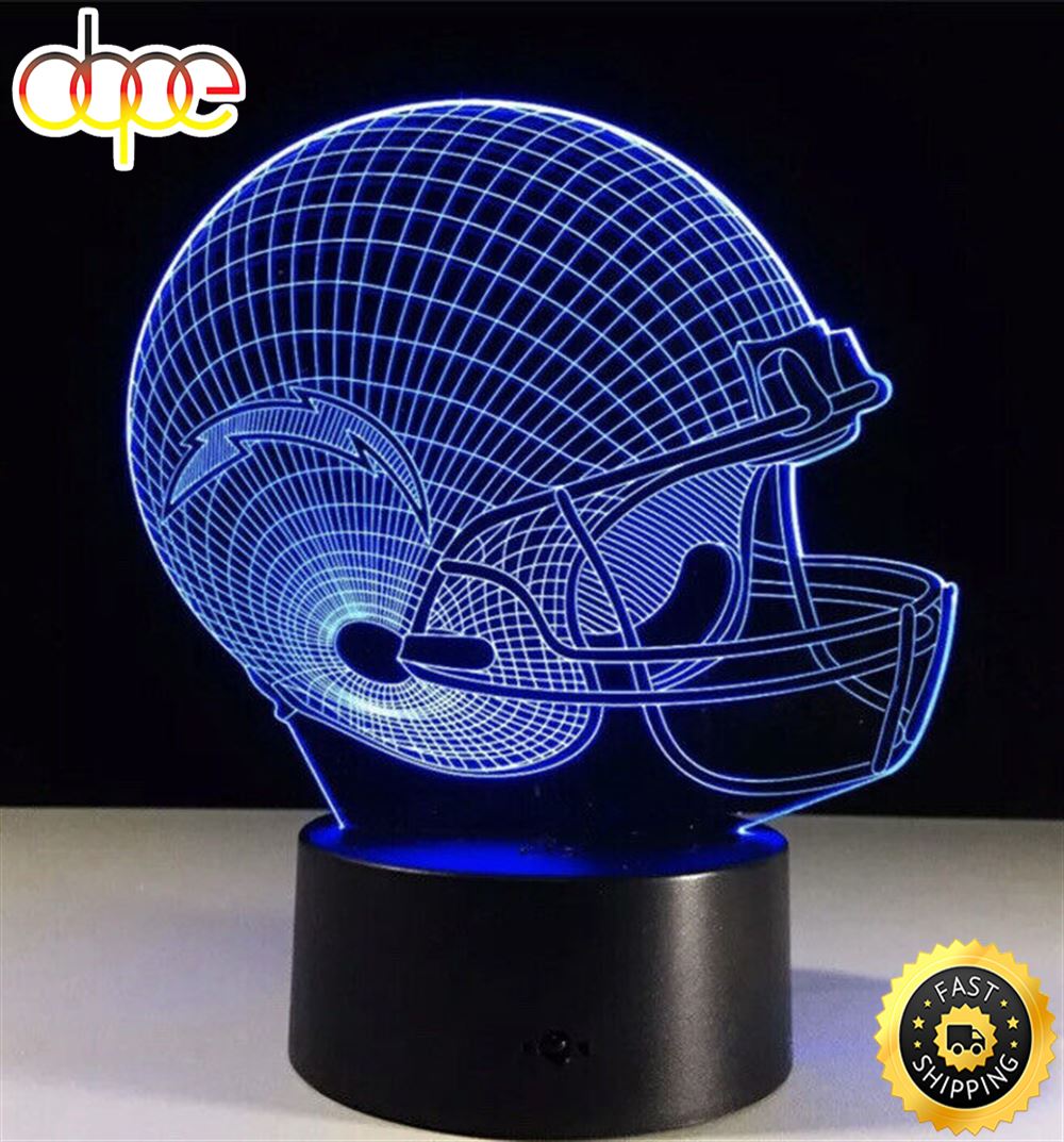 Los Angeles Chargers Nfl Football Team Logo 3d Led Light Lamp Collectible Gift