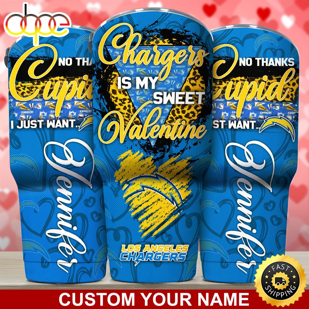Los Angeles Chargers NFL Custom Tumbler You Are My Sweet