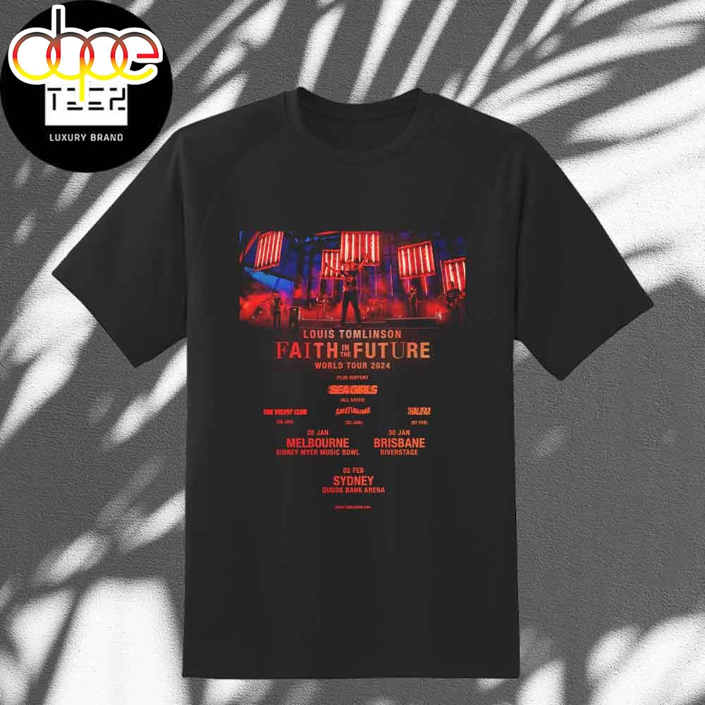 Louis Tomlinson Faith In The Future World Tour 2024 Dates Fan Gifts Classic T Shirt