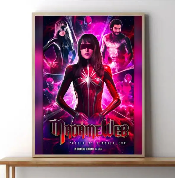 Madame Web Movie Poster Wall Art Canvas