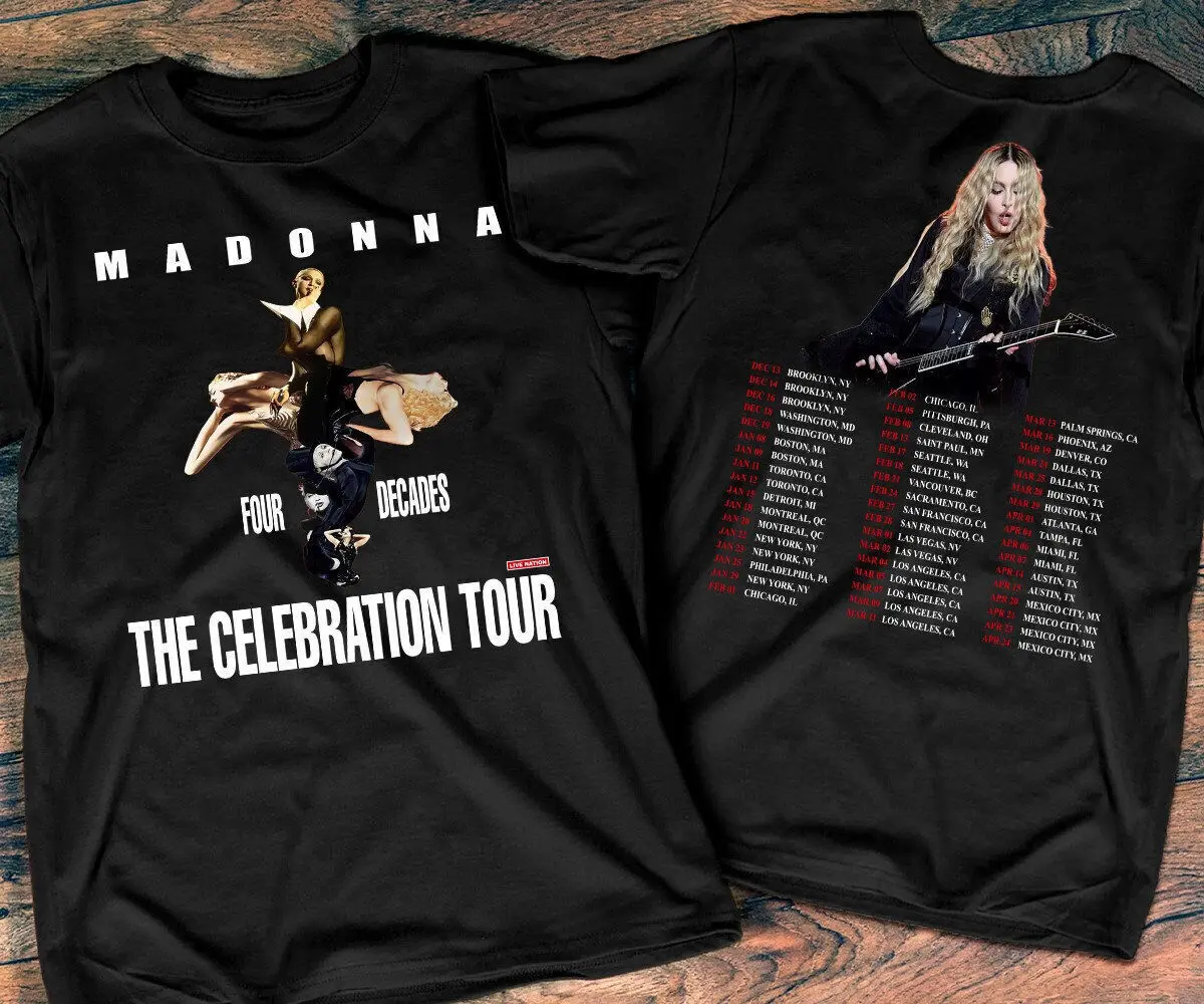 Madonna The Celebration Tour 2023 2024 T Shirt Music Shirt For Fan