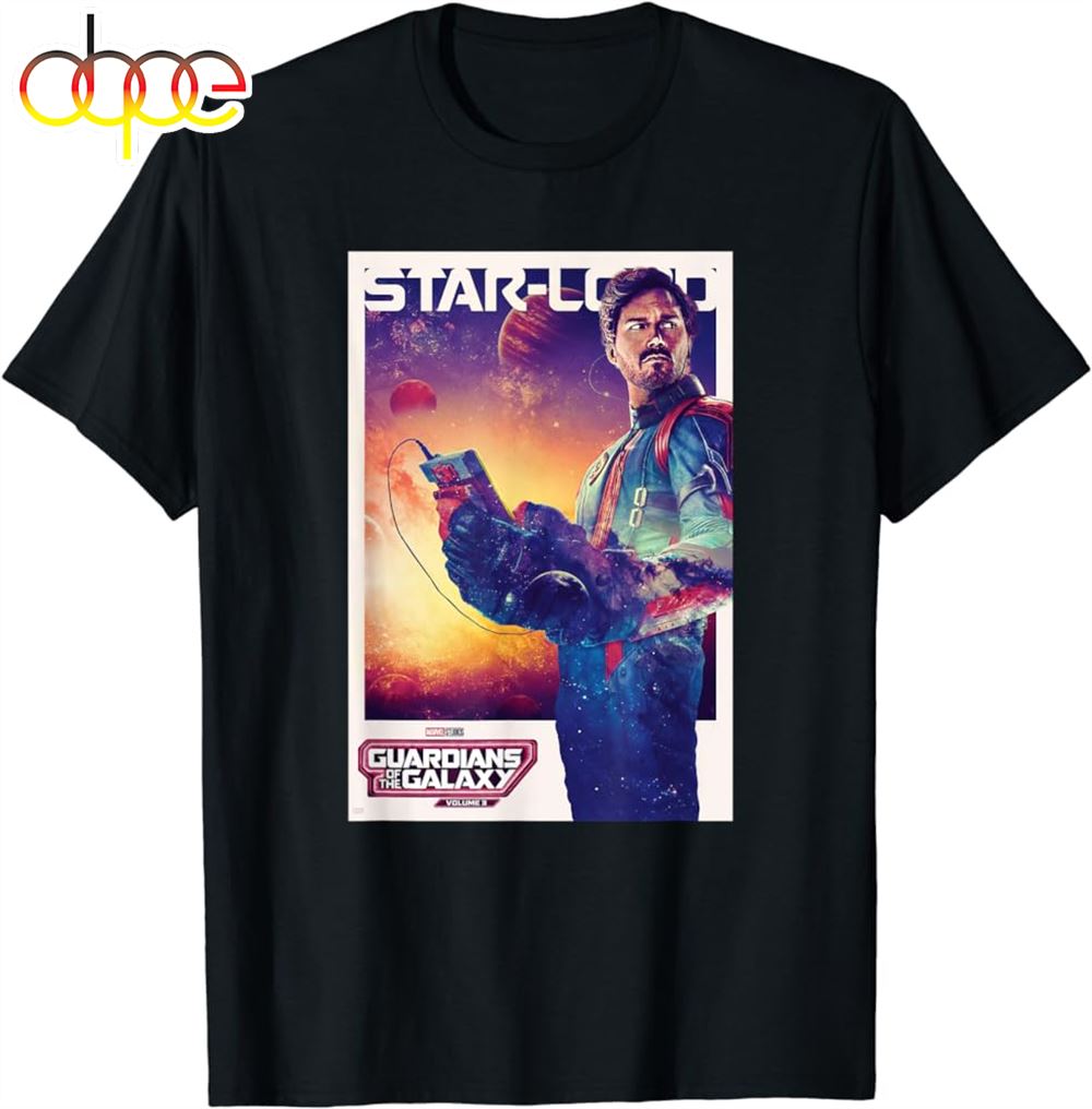 Marvel Guardians Of The Galaxy Volume 3 Star Lord Poster T Shirt