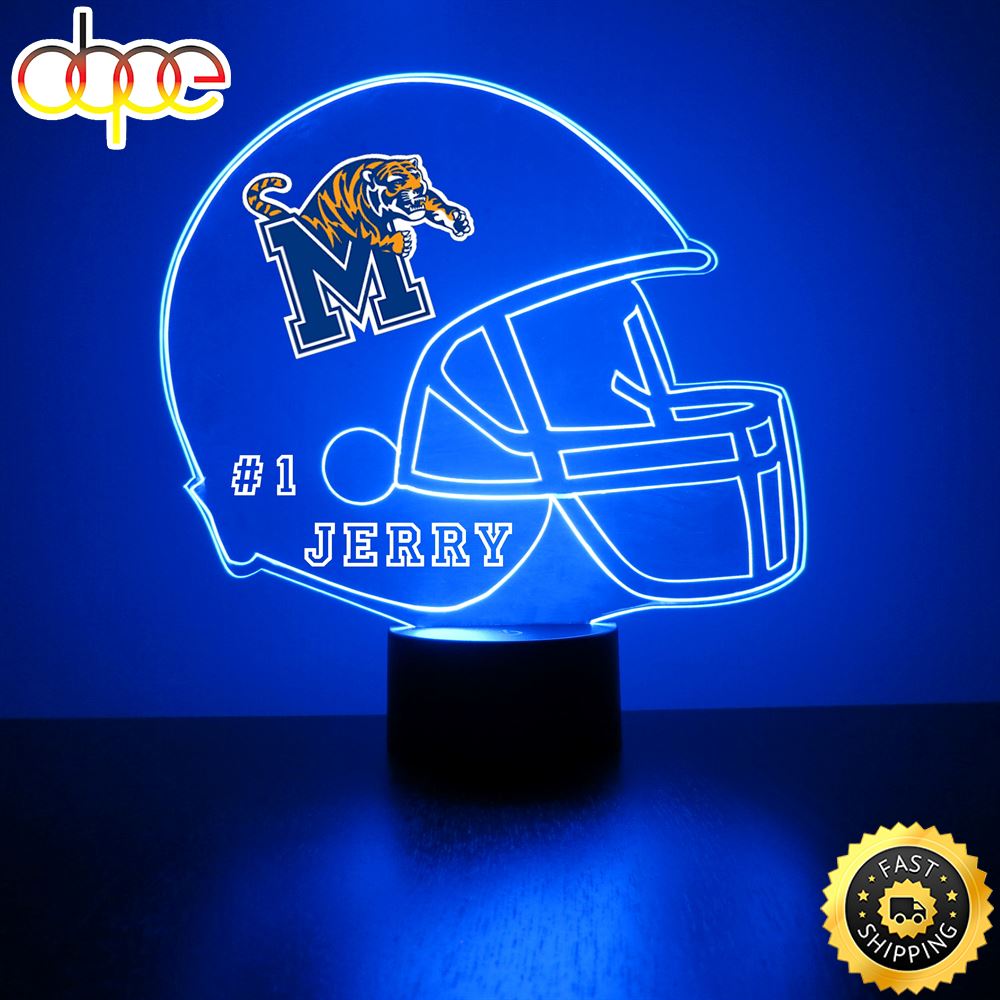 Memphis Tigers Football Helmet Led Sports Fan Lamp