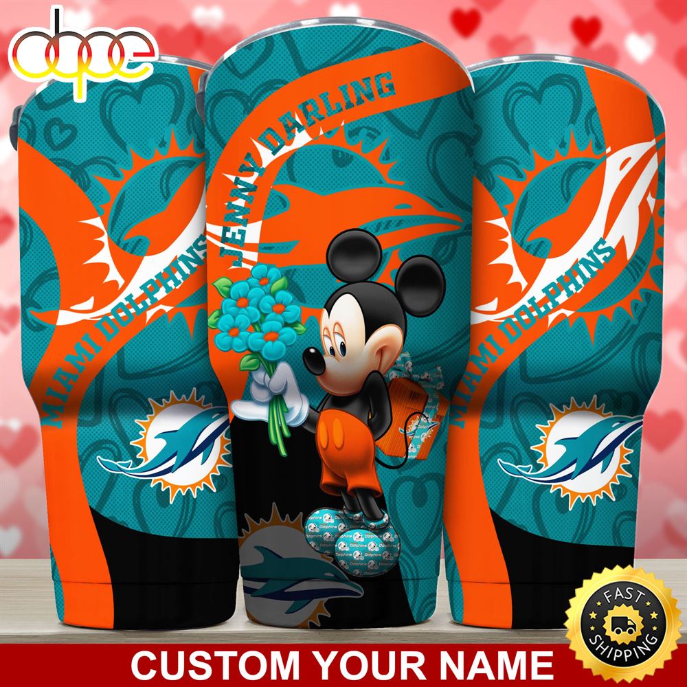 Miami Dolphins NFL Custom Tumbler For Your Darling This