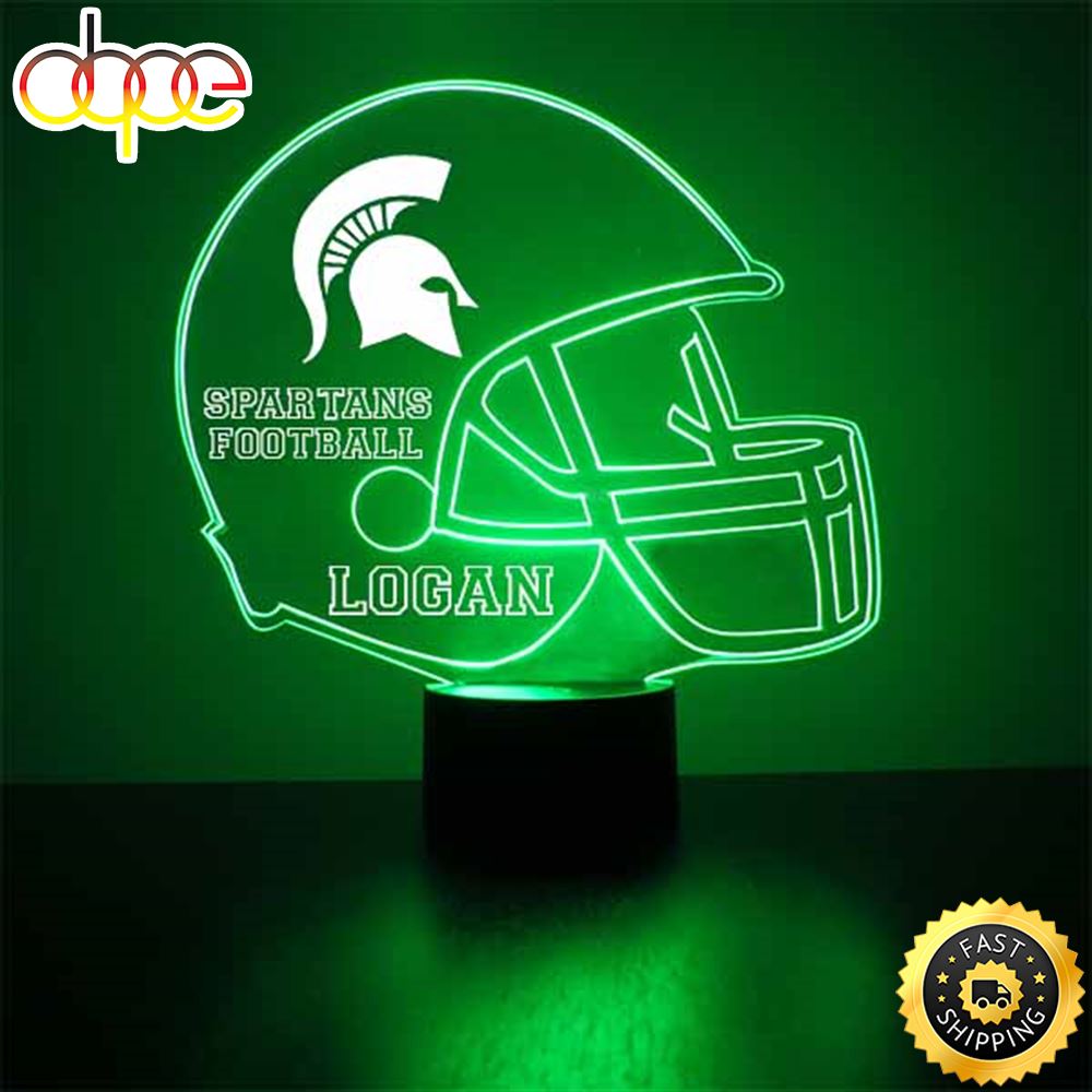 Michigan State Helmet Led Light Sports Fan Lamp