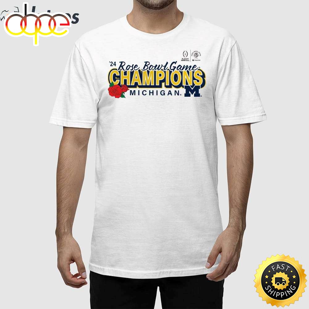 Michigan 2024 Rose Bowl Champs Shirt T Shirt