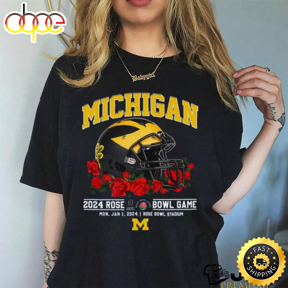 Michigan 2024 Rose Bowl Game Mon, Jan 1, 2024 Rose Bowl Stadium T Shirt Tee
