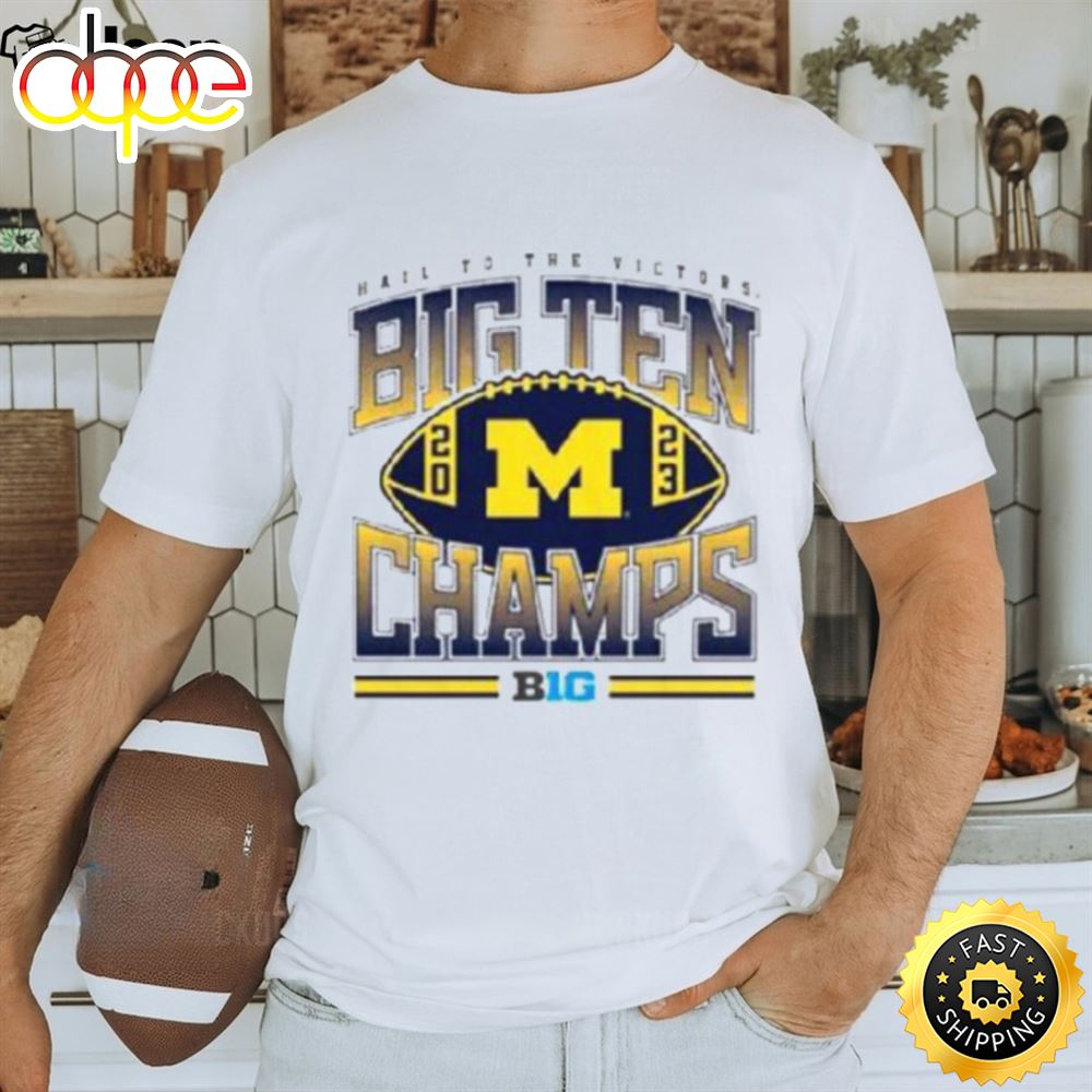 Michigan Football 2023 Big Ten Champions Shirt Tee