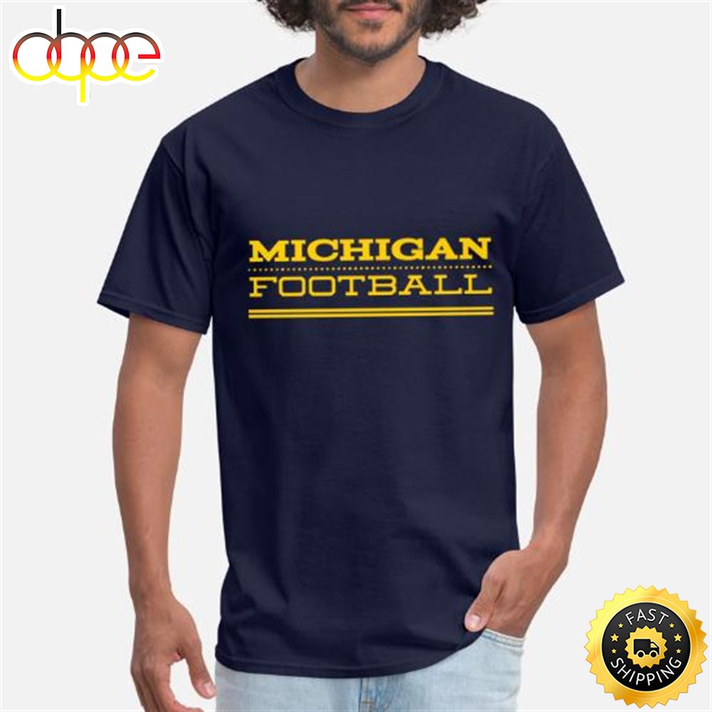 Michigan Football T Shirt Design Men's T Shirt Tee