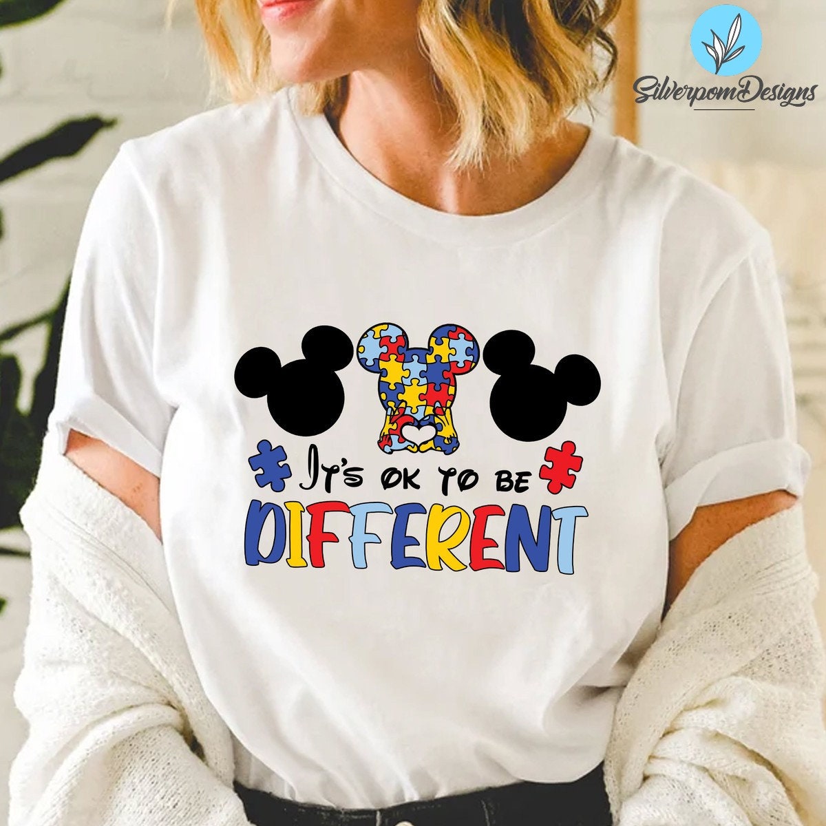 Mickey Its Ok To Be Different Disney Autism Awareness Shirt