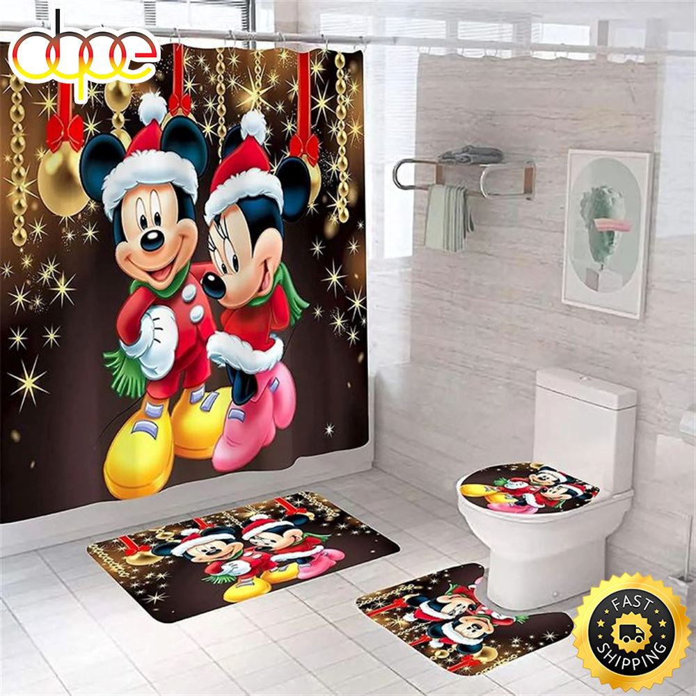 Mickey Minnie Mouse 01 Bathroom Sets Shower Curtain Sets