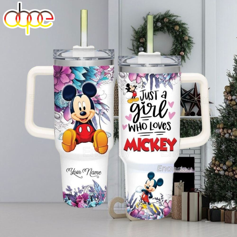 Mickey Mouse Tumbler 40oz Custom Just A Girl Who Loves Mickey Tumbler