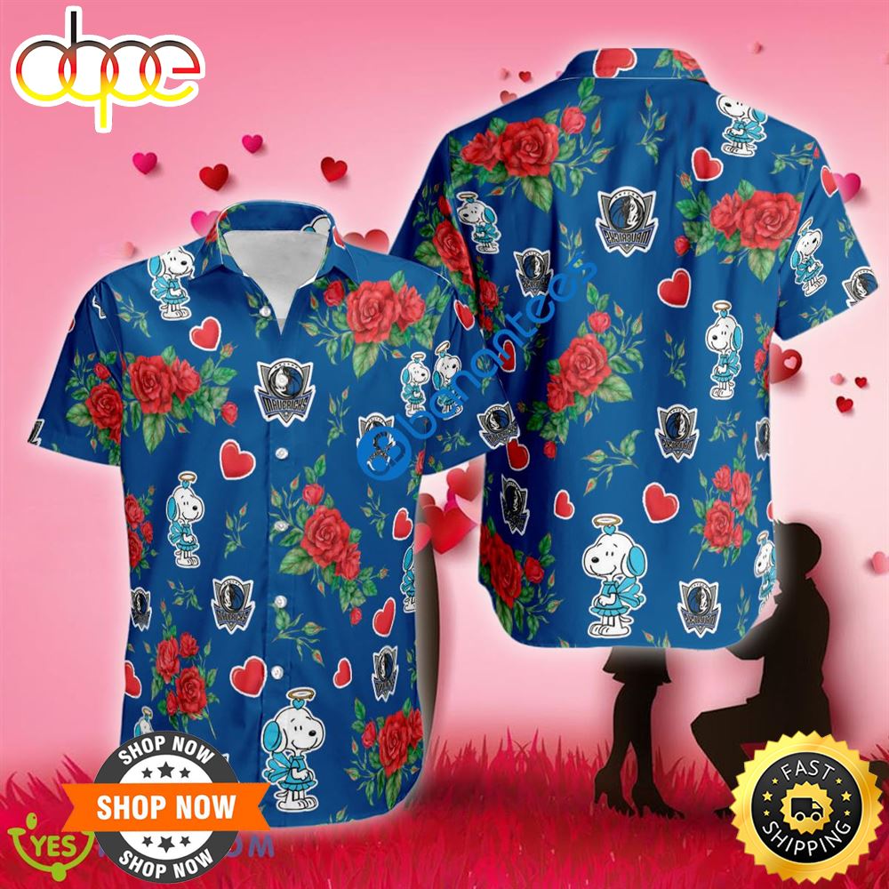 NBA Dallas Mavericks Snoopy Cute Valentines Day Hawaiian Shirt Short Sleeve Gift Fans Fc9olz.jpg