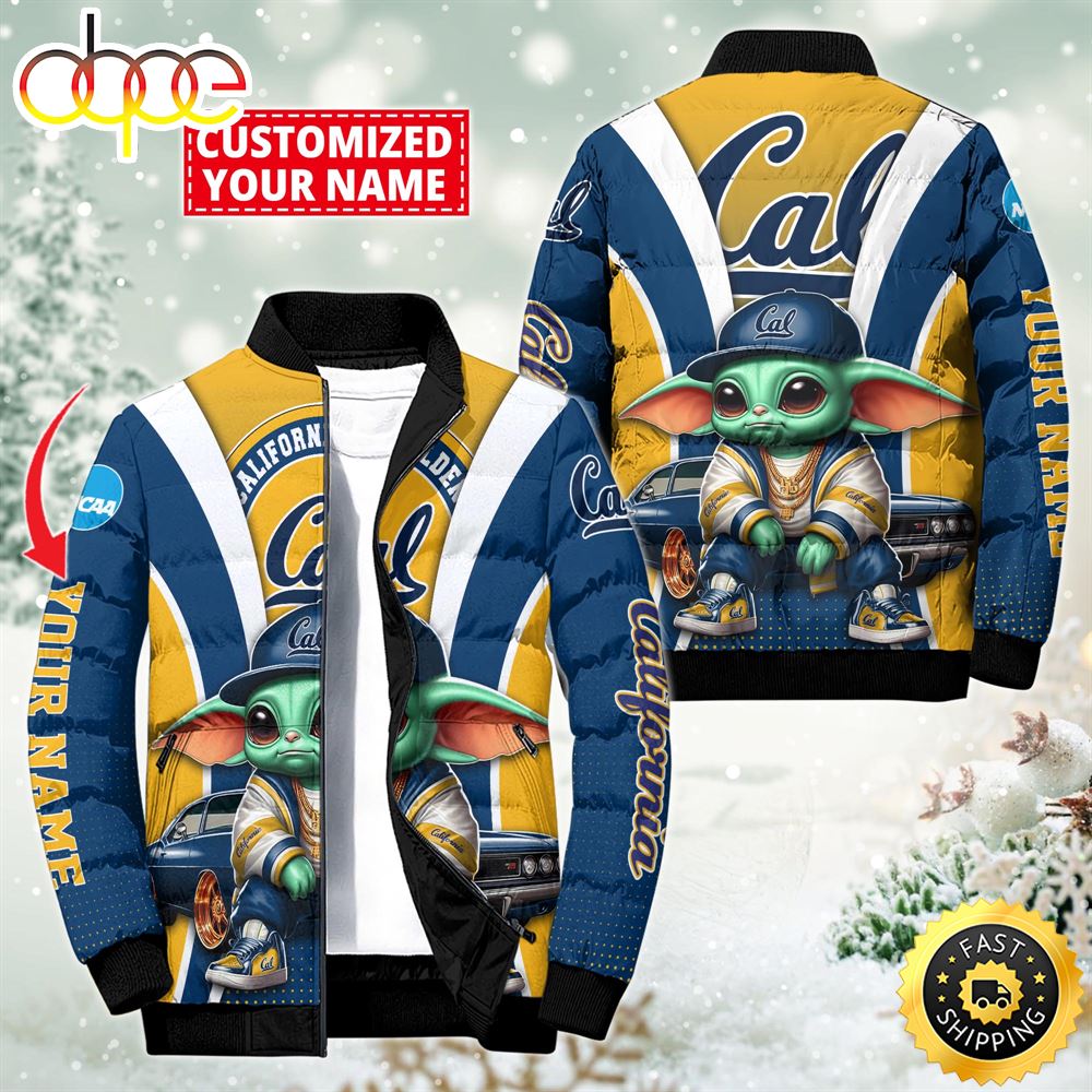 NCAA California Golden Bears Sport Baby Yoda Puffer Jacket For Fans