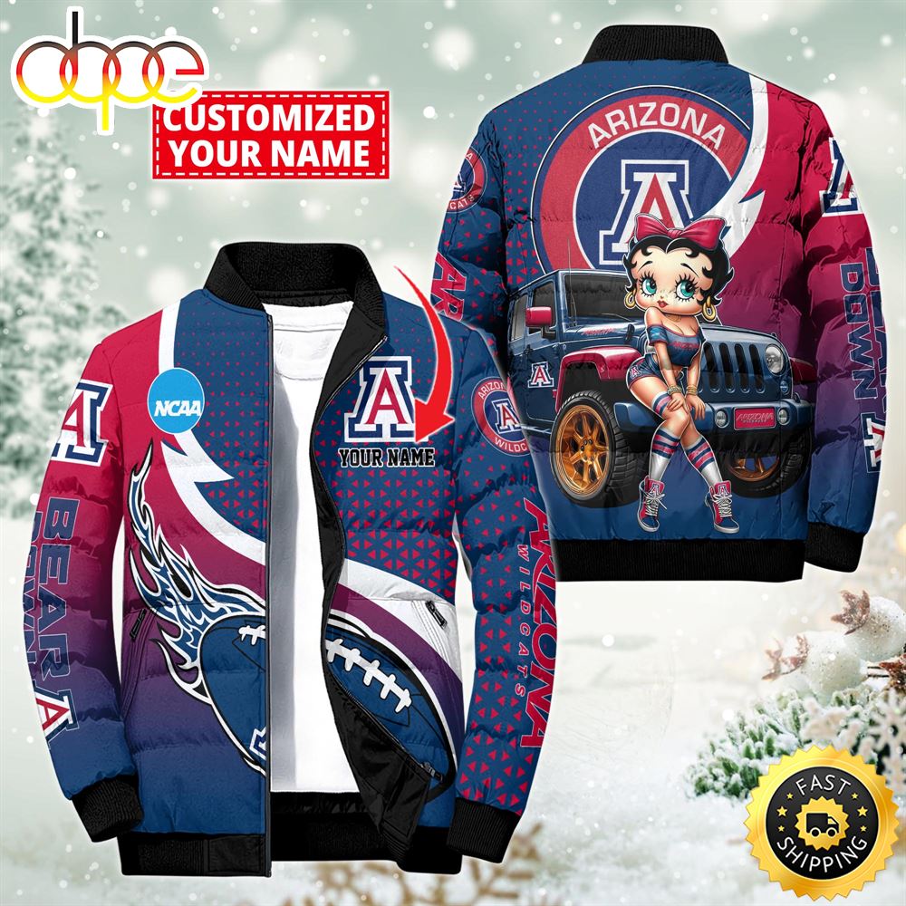 NCAA Disney Arizona Wildcats Sport Puffer Jacket For Fans