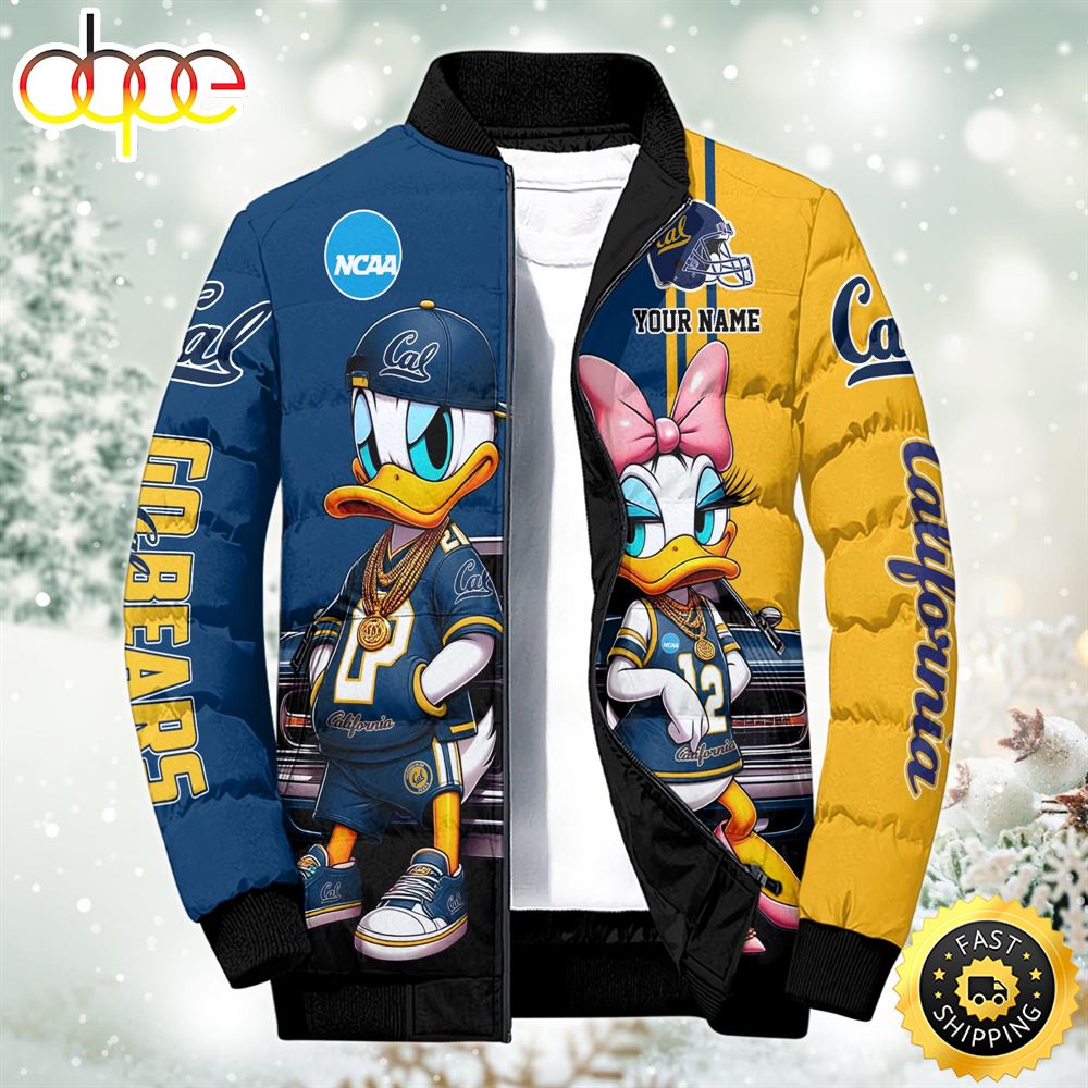 NCAA Disney California Golden Bears Sport Puffer Jacket For Fans Custom Puffer Jacket