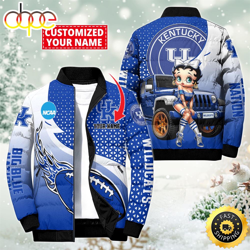 NCAA Disney Kentucky Wildcats Sport Puffer Jacket For Fans