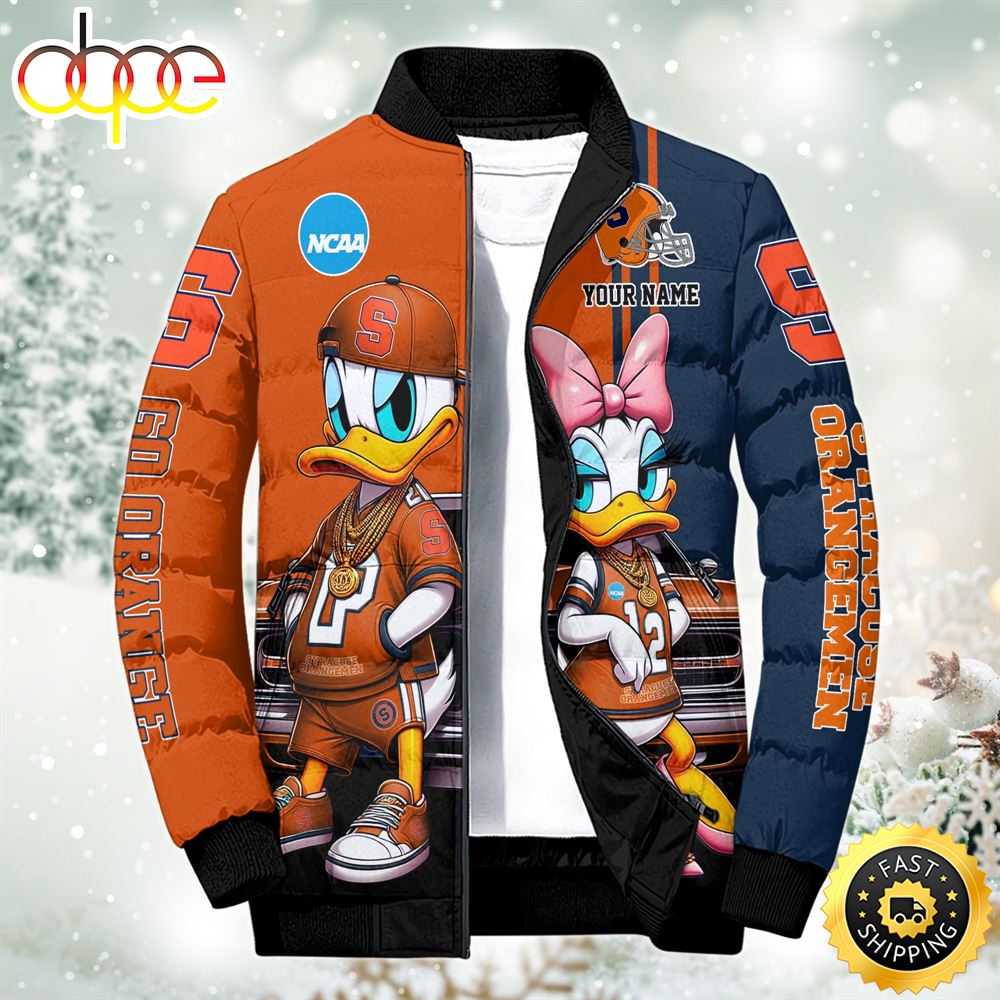 NCAA Disney Syracuse Orange Sport Puffer Jacket For Fans Custom Puffer Jacket
