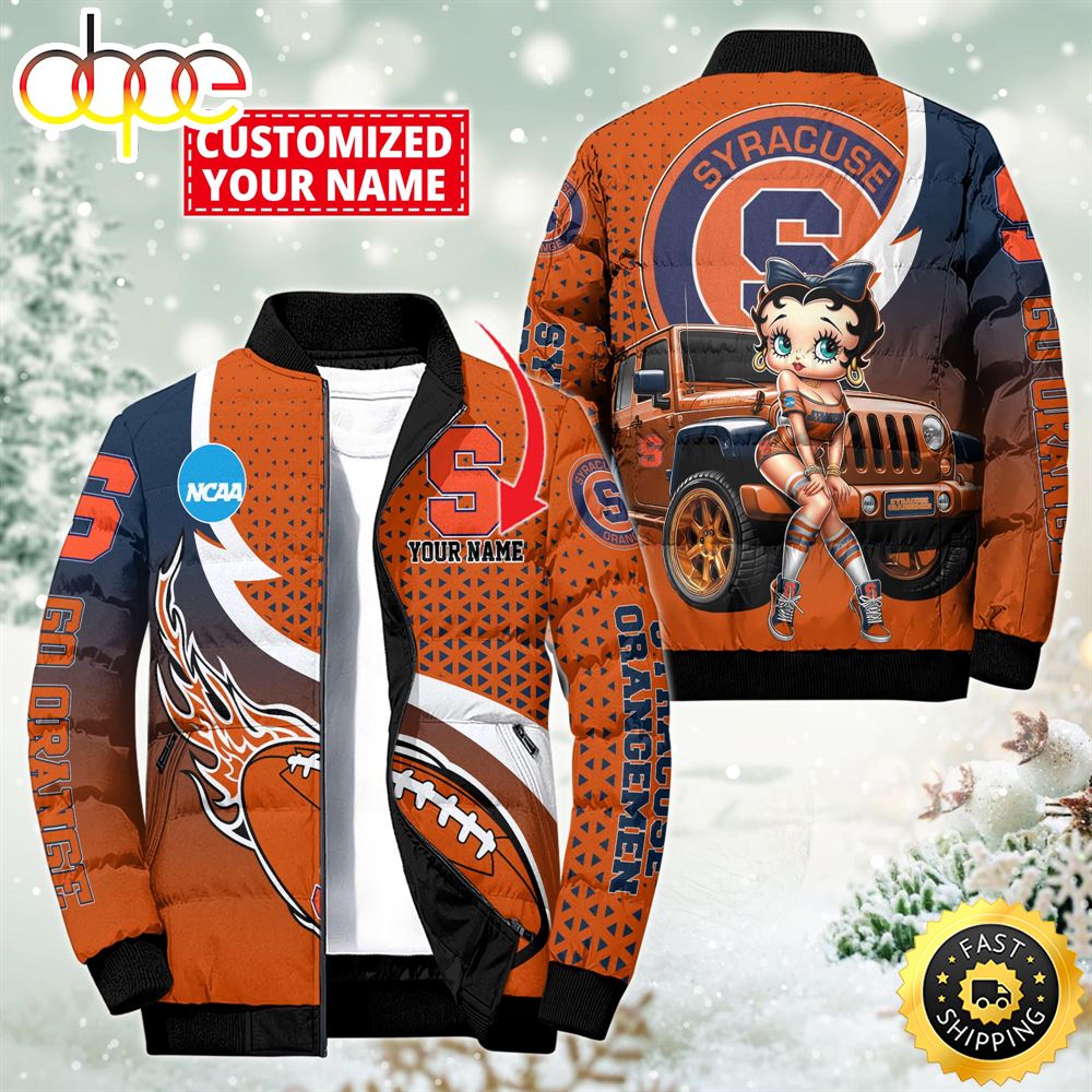 NCAA Disney Syracuse Orange Sport Puffer Jacket For Fans