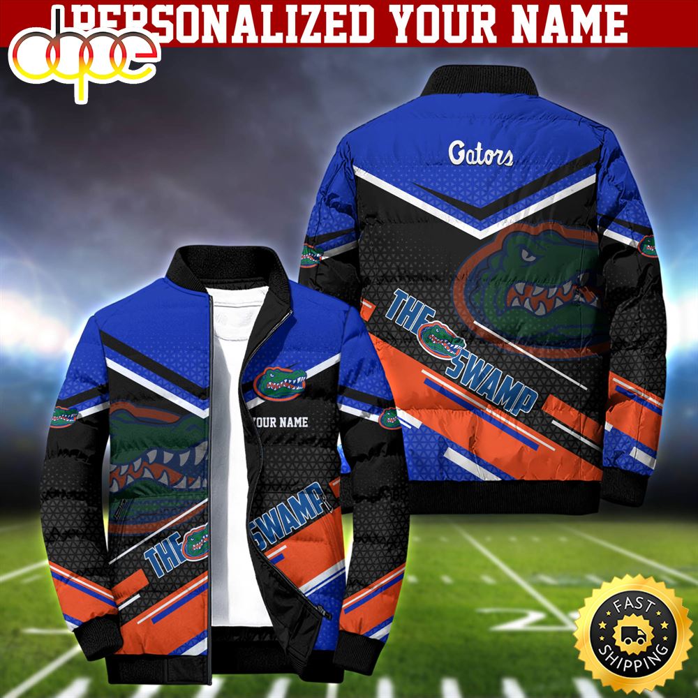 NCAA Florida Gators Puffer Jacket Personalized Your Name