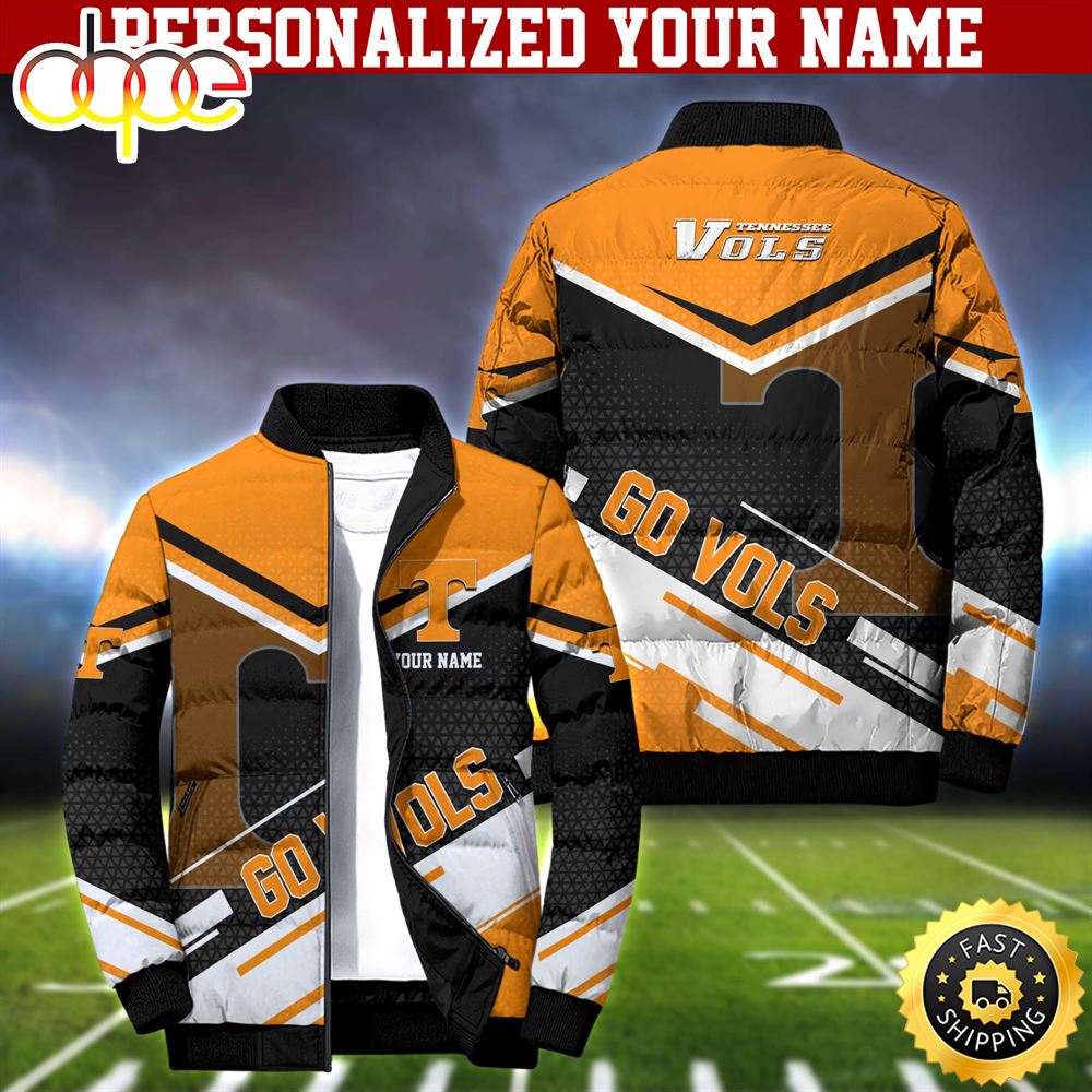 NCAA Tennessee Volunteers Puffer Jacket Personalized Your Name