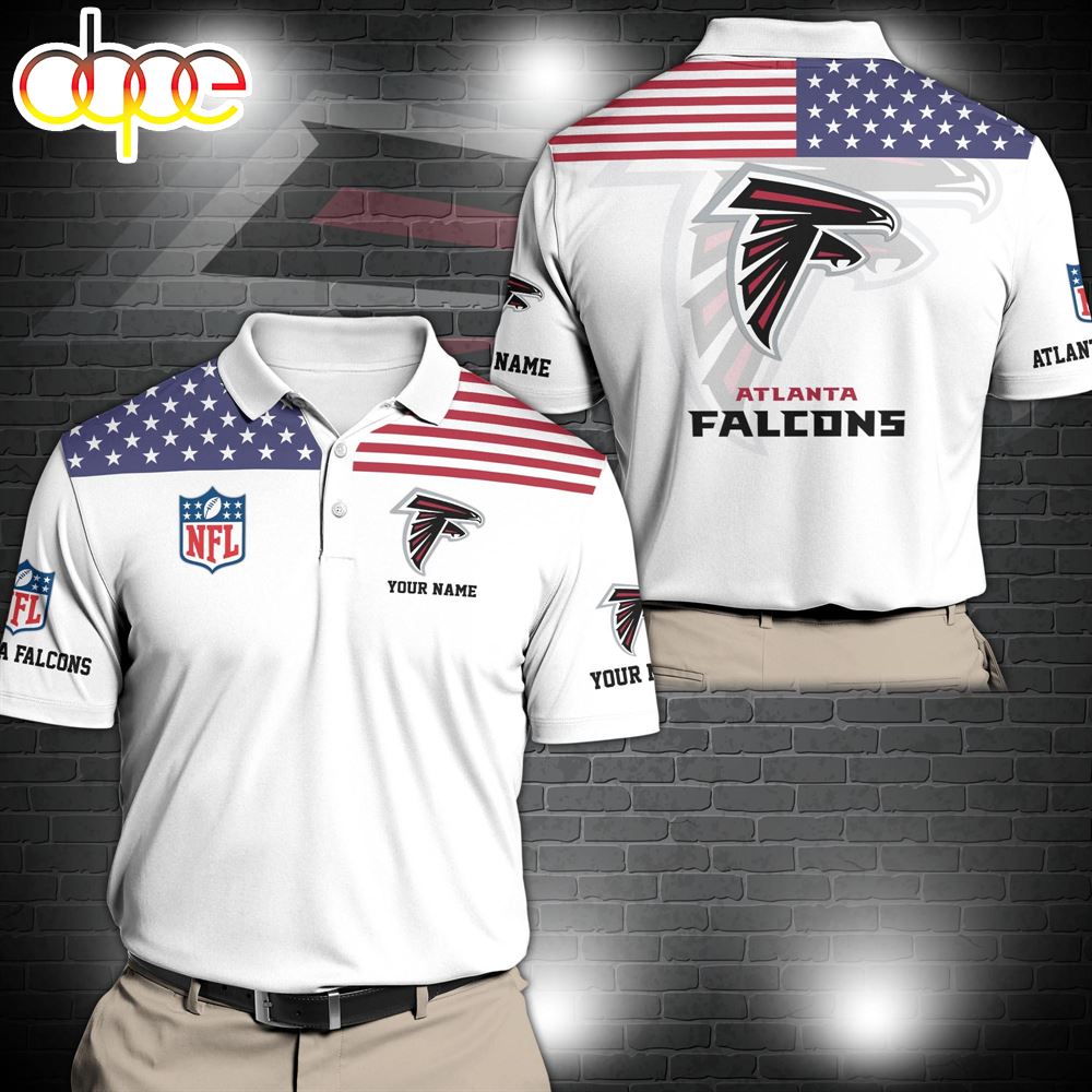 NFL Atlanta Falcons Sport Polo Shirt Custom Your Name