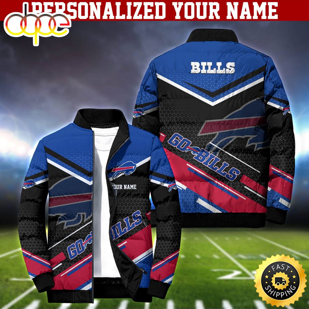 NFL Buffalo Bills Puffer Jacket Personalized Your Name
